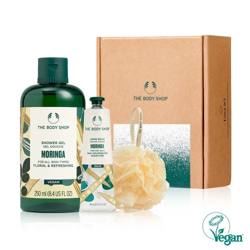 더바디샵 모링가 샤워 젤&핸드 밤 선물세트 (1세트)_이미지