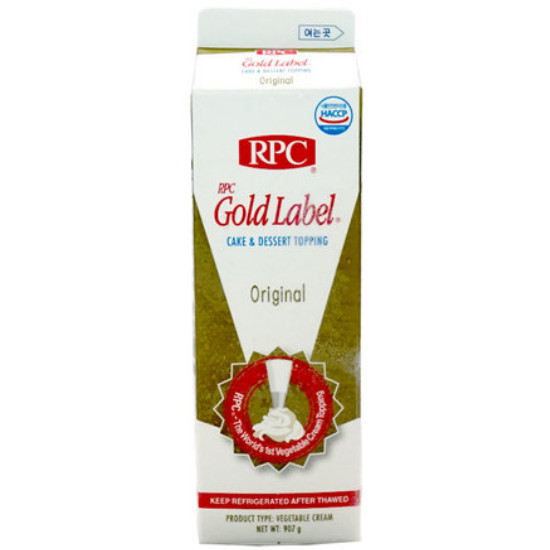 리치코리아 RPC 골드라벨 케이크 앤 디저트 토핑 오리지날 907g이미지입니다. 누르면 해당 게시물로 새창이동합니다.