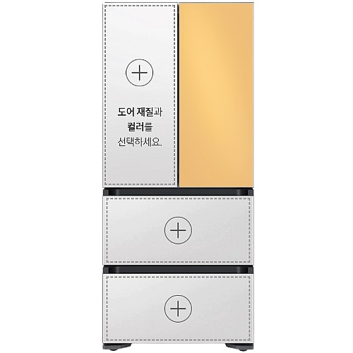 삼성전자 비스포크 김치플러스 상칸 도어패널 코타썬옐로우 RA-K16NUU06_이미지