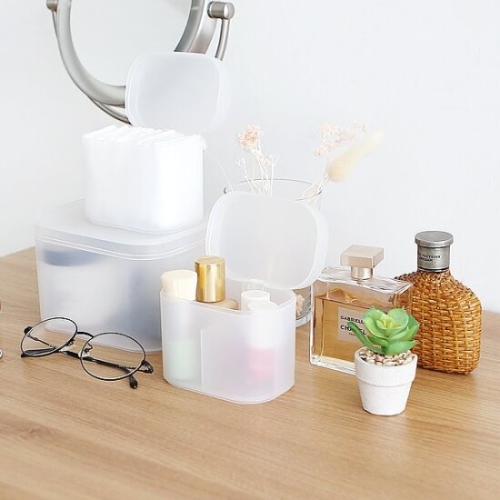 스토리지박스 먼지차단커버 화장품 화장대 S 메이크업