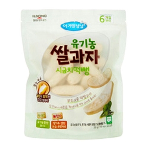 일동후디스 아이얌 유기농 쌀과자 시금치 떡뻥 30g (5개)