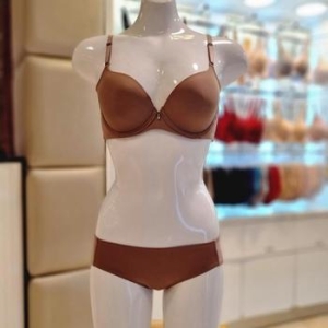 심플베이직 푸쉬업몰드브라 햄팬티세트_BR158A BP158AP CHO