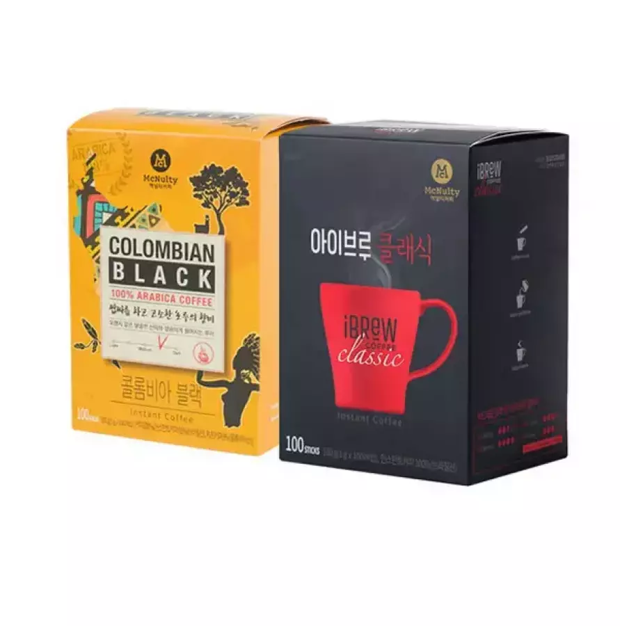 맥널티 콜롬비아 블랙 100개입 + 아이브루 클래식 100개입 세트 (1개)_이미지