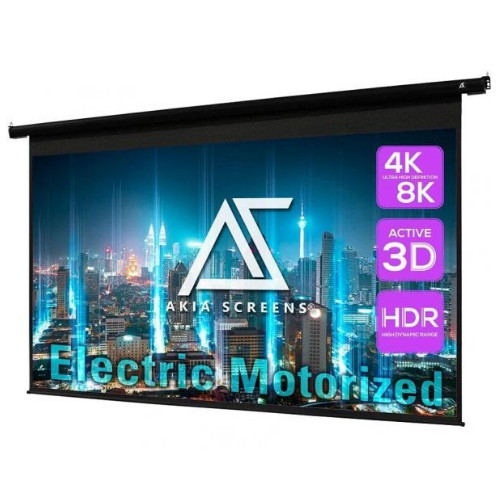 AKIA 전동식 드롭다운 프로젝터 스크린 해외구매