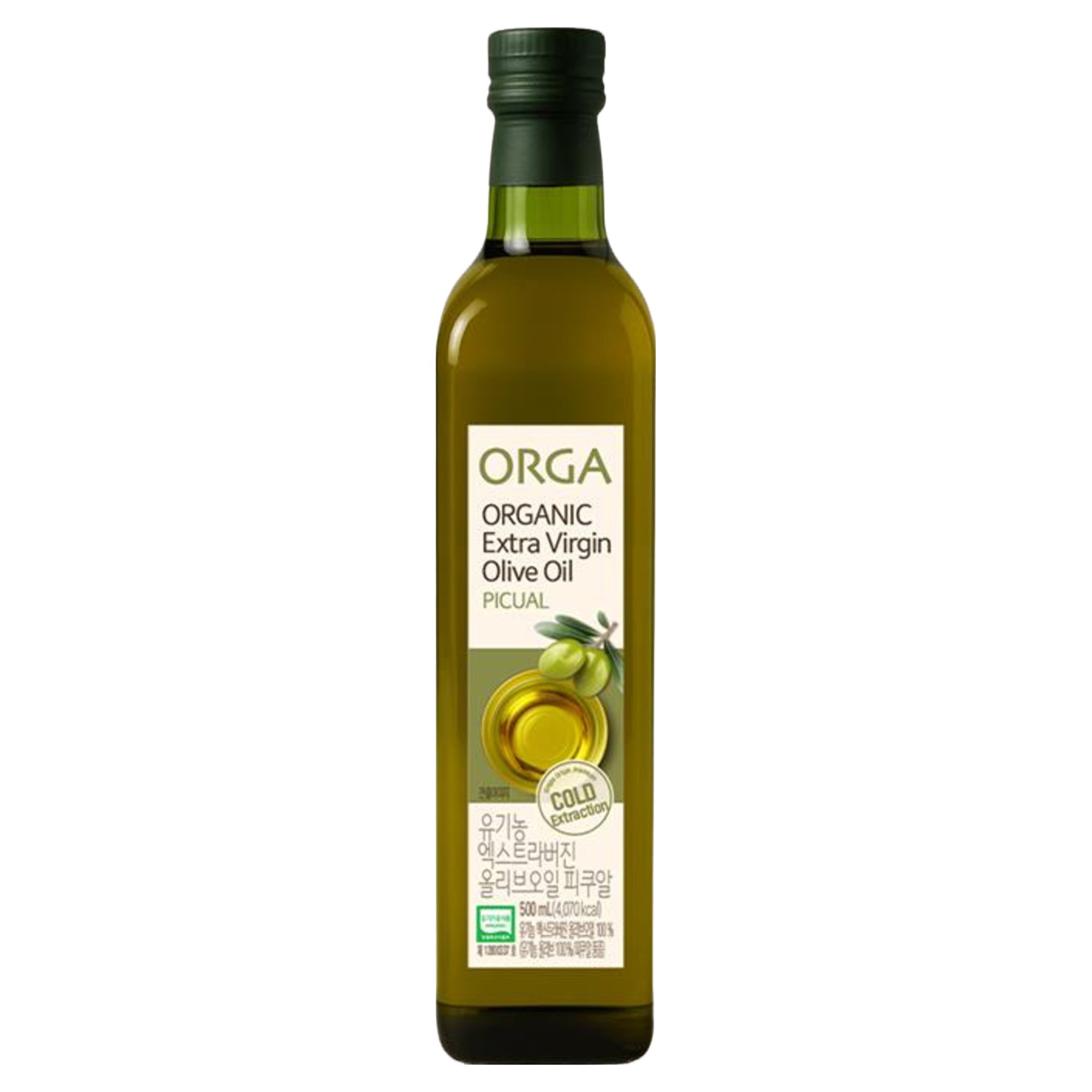 ORGA 유기농 엑스트라버진 올리브오일 피쿠알 500ml