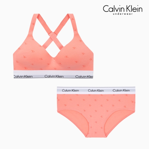 캘빈클라인언더웨어 아이콘 코튼 모달 리프트 브라렛 팬티 세트_QF8500+QF8526 2XZ_이미지