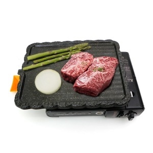 덕흥 두꺼운 7mm 주물 고기구이 사각 불판 (33x24cm)_이미지
