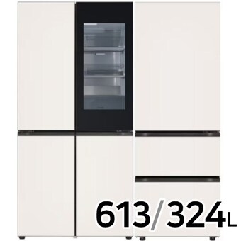 LG전자 디오스 오브제컬렉션 노크온 Fit & Max M626GBB332S + Z334GBB171