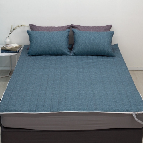 예가로드 몽쉐어 데일리 블루 온수매트 커버 (싱글, 100x200cm)_이미지