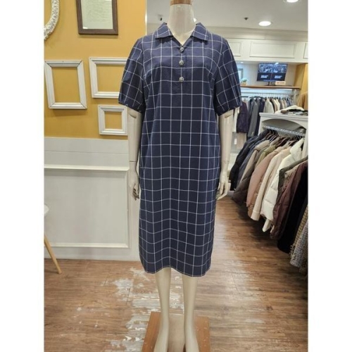 BCBG 비씨비지 / 세이브존01 셔츠 카라 튜닉 원피스 B5C7O60