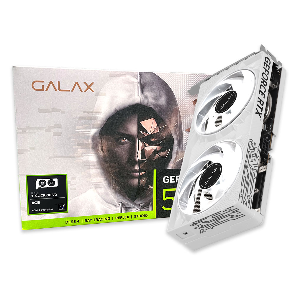 갤럭시 GALAX 지포스 RTX 5060 WHITE OC V2 D7 8GB이미지입니다. 누르면 해당 게시물로 새창이동합니다.