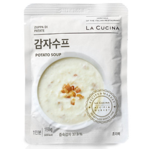 세진에프알에스 라쿠치나 감자수프 160g이미지입니다. 누르면 해당 게시물로 새창이동합니다.