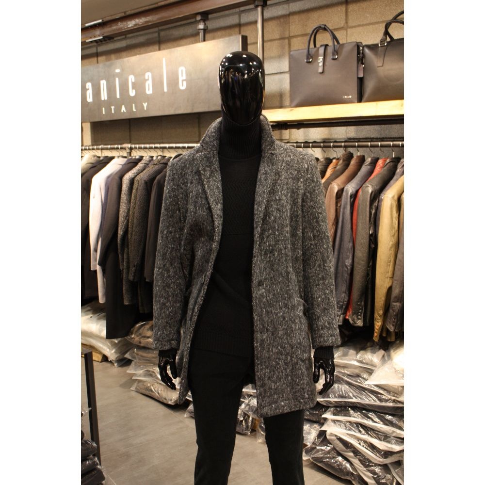 빠니깔레 이태리 보카시차콜 하프자켓형 울혼방코트 f-tcoat51ch 744944_1785884_이미지