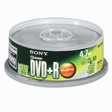 SONY DVD+R 4.7GB 16x 케익 25장_이미지
