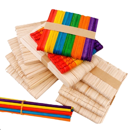하드바 / 나무스틱 만들기재료 아이스크림막대 하드바 칼라 미니 152952 1개