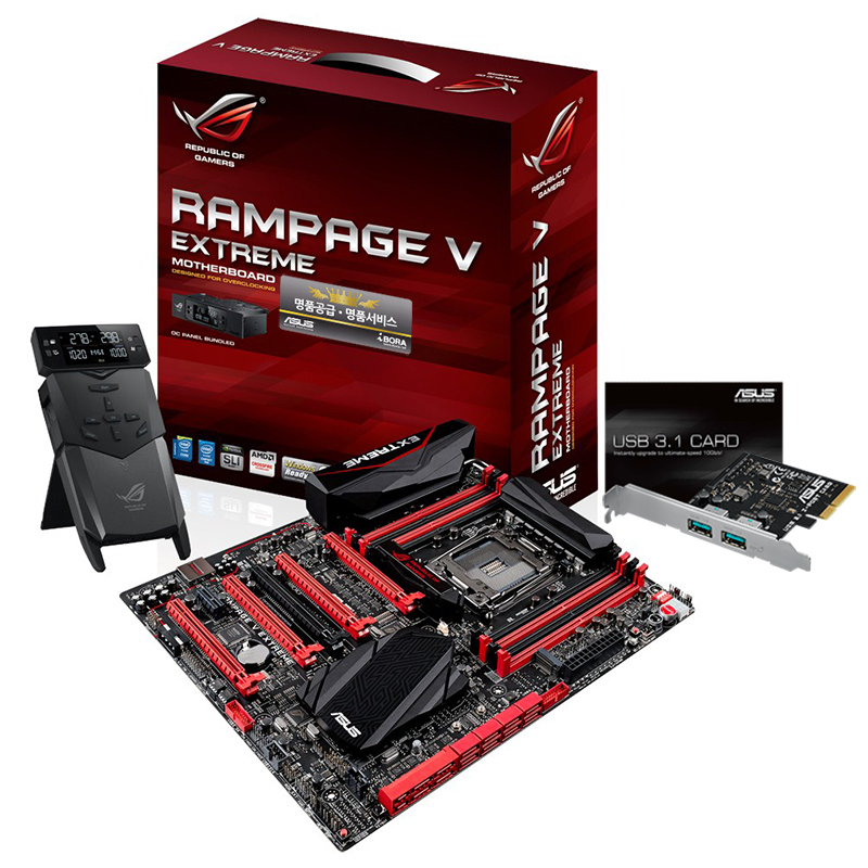 ASUS RAMPAGE V EXTREME + USB3.1 CARD ���̺���