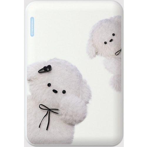 더나인몰 puppys black ribbon 맥세이프 보조배터리 5000mAh_이미지