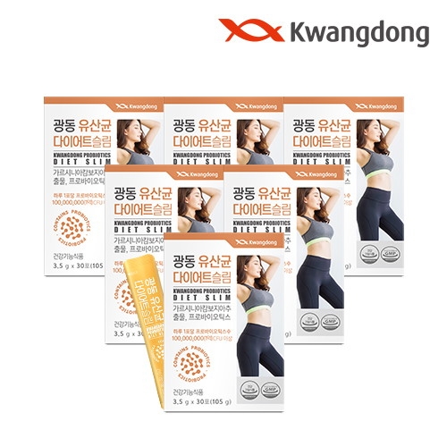 비오팜 광동생활건강 유산균 다이어트 슬림 3.5g 30포 (6개)