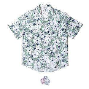 리빌모아 남자 바캉스 하와이안 패턴 오픈카라 셔츠 KSM-SHH-SCK04