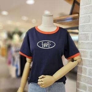 레코브 실켓 배색 반팔 티셔츠 LK41E5ST015X