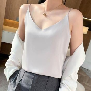 ONM 여자 시원 부드러운 쉬폰 소재 이너 얇은 끈 나시 37304887