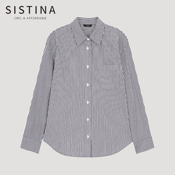 시스티나 코튼 스트라이프 셔츠 AWWSTO31080