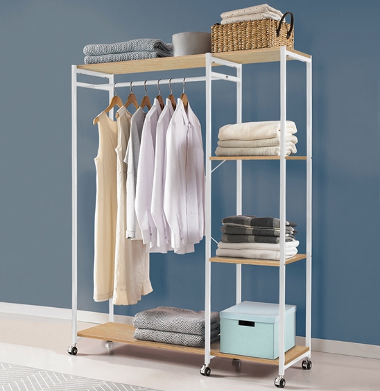 키모 스틸 와이드 선반형 수납행거_이미지