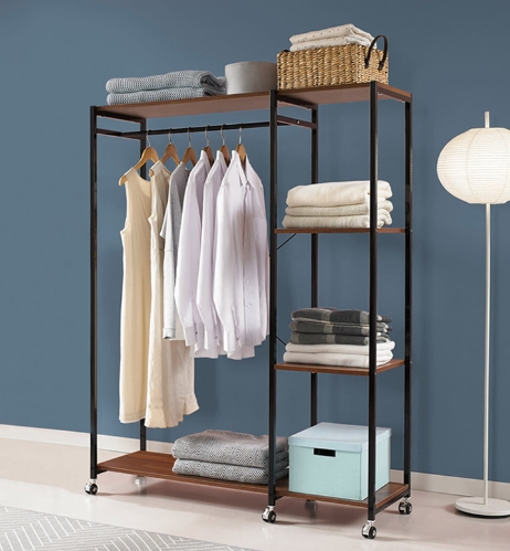 키모 스틸 와이드 선반형 수납행거