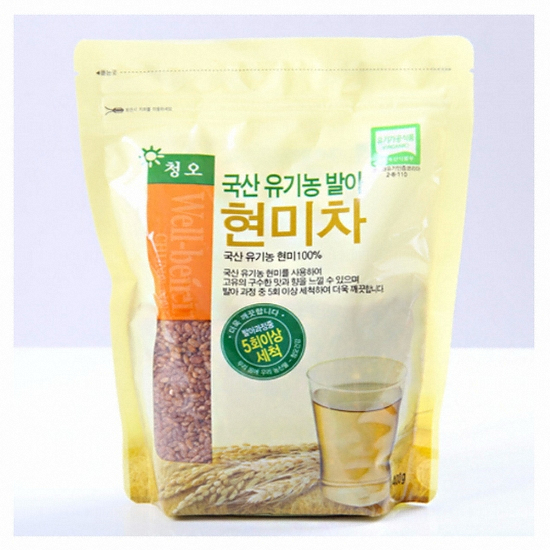 청오건강 국산 유기농 발아 현미차 400g