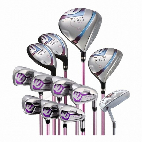엠유스포츠 얼루어 비키3 여성용 풀세트 (12개 카본 골프백세트 정품)_이미지