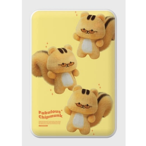 더나인몰 pattern fabulous chipmunk 맥세이프 보조배터리 5000mAh_이미지