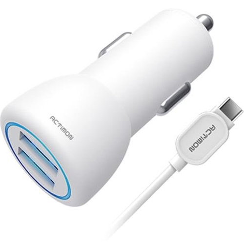 액티몬 2.4A 2포트 차량용 충전기+C타입케이블_이미지