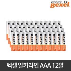 알카라인 건전지 AAA 12알 + 성능30up