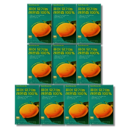 뉴트리원 NFC 유기농 레몬즙 착즙 100% 20g 14포 (10개)_이미지