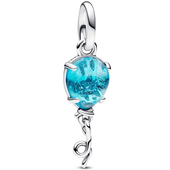 판도라 유니세프 블루 무라노 글라스 벌룬 댕글 참 792792C01_이미지