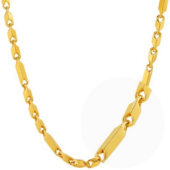 한국금다이아몬드 남자 목걸이 체인 민자 심플 37.5g