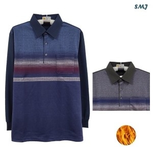 에스엠진 SMJ1232w 남자 기모 티셔츠 중년 남성 겨울 티셔츠