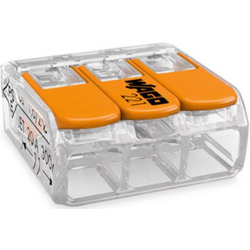 와고 전선커넥터 3폴 (1개)