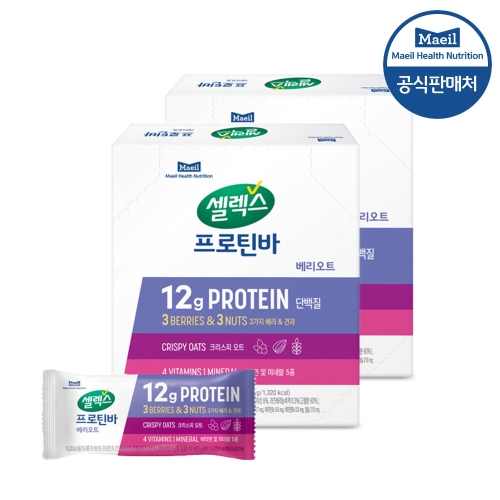 매일유업 셀렉스 코어 프로틴 너츠바 50g (12개)_이미지