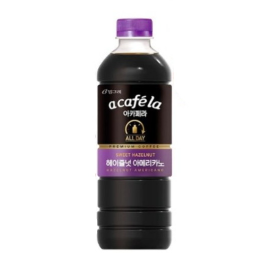 아카페라 빙그레 올데이 헤이즐넛 아메리카노 1L