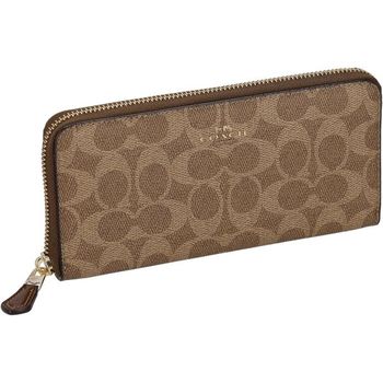 코치 지갑 여성 라운드 패스너 장 CCQ08 384002