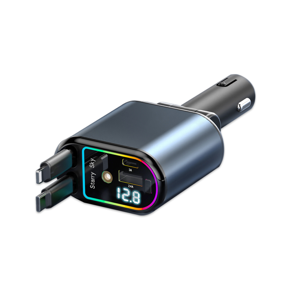 서진네트웍스 UNICORN 4in1 릴타입 멀티 고속 충전기 CP-500D_이미지