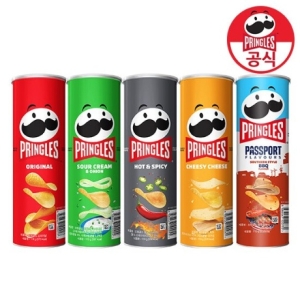 켈로그 프링글스 110g 5종 오리지날 양파맛 매운맛 치즈 버터카라멜