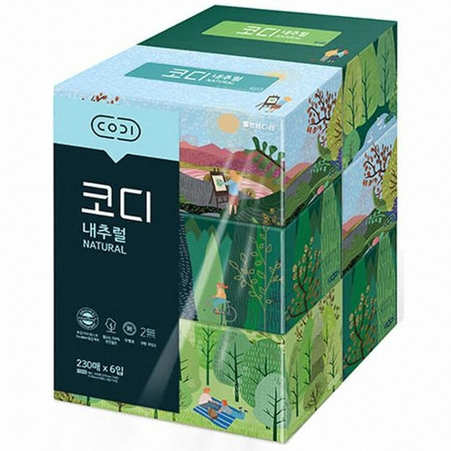 코디 ㅤ내추럴 230매 (6개입) *1팩_이미지