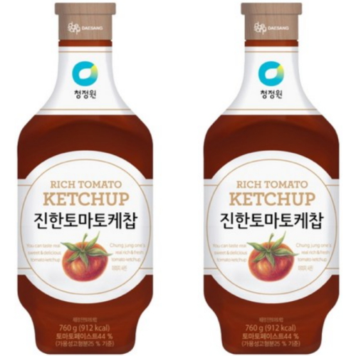청정원 진한 토마토케찹 760g (2개)_이미지