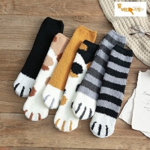 발바리리빙 고양이수면양말 산모 임산부 커플양말 S6322533