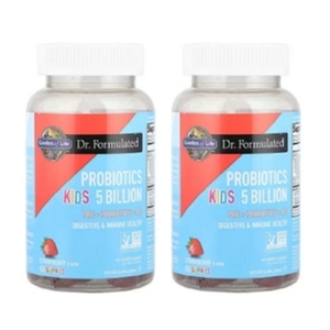 에이치브이엘 가든오브라이프 Dr. Formulated 프로바이오틱스 키즈 50억 딸기맛 60구미 (2개)