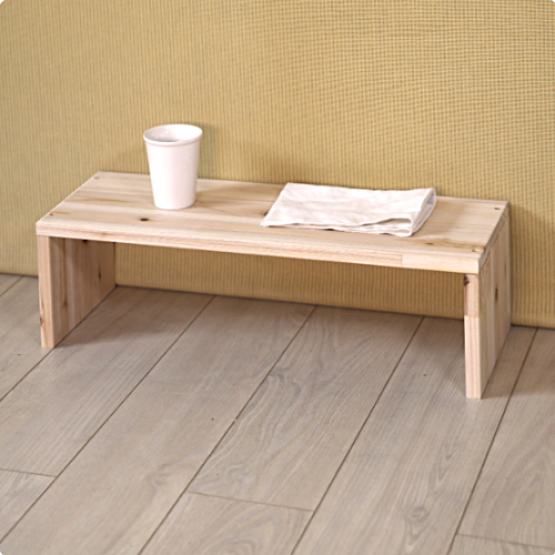 원목 양발이 1단 선반 560