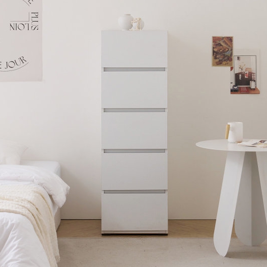 데코라인 코사 5단 틈새 서랍장 400