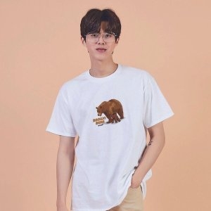 키밍 Brown bear 곰가족 불곰 베어 반팔티 W6E016B_이미지